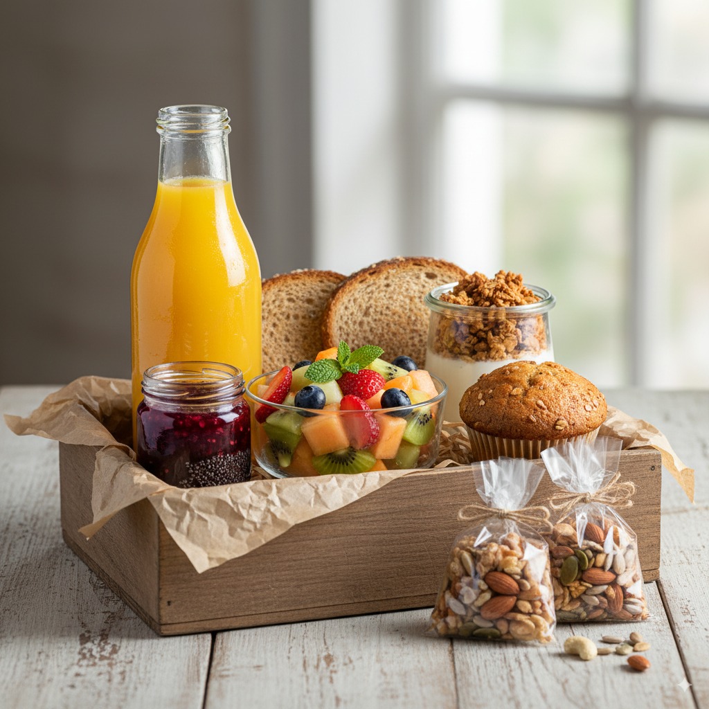 Desayuno Saludable con frutas y yogurt